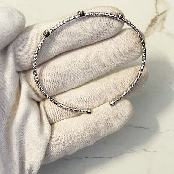 Charles Garnier Paris Darsi Crystal Cuff Bangle Bracelet - Picture 8 of 8